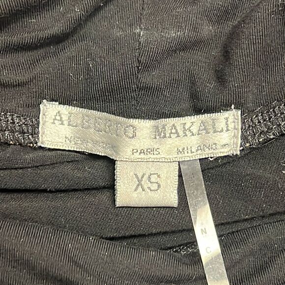 Alberto Makali Animal Print Butterfly Sleeve Cowl Neck Blouse Size X-Small - Picture 5 of 5